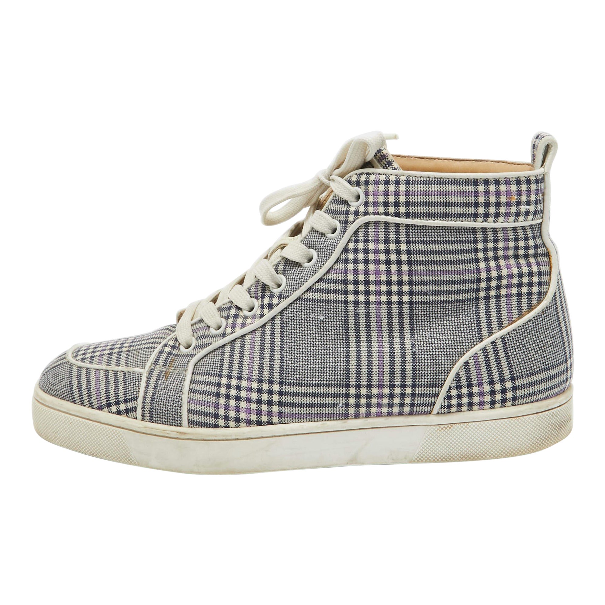 Christian LouboutinMonochrome Rantus Orlato Turnschuhe aus Segeltuch Größe 41