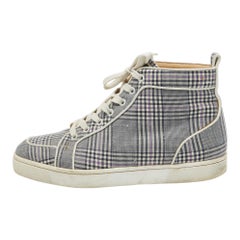 Used Christian LouboutinMonochrome Canvas Rantus Orlato Sneakers Size 41