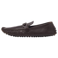 Louis Vuitton - Mocassini Hockenheim in pelle marrone taglia 43.5