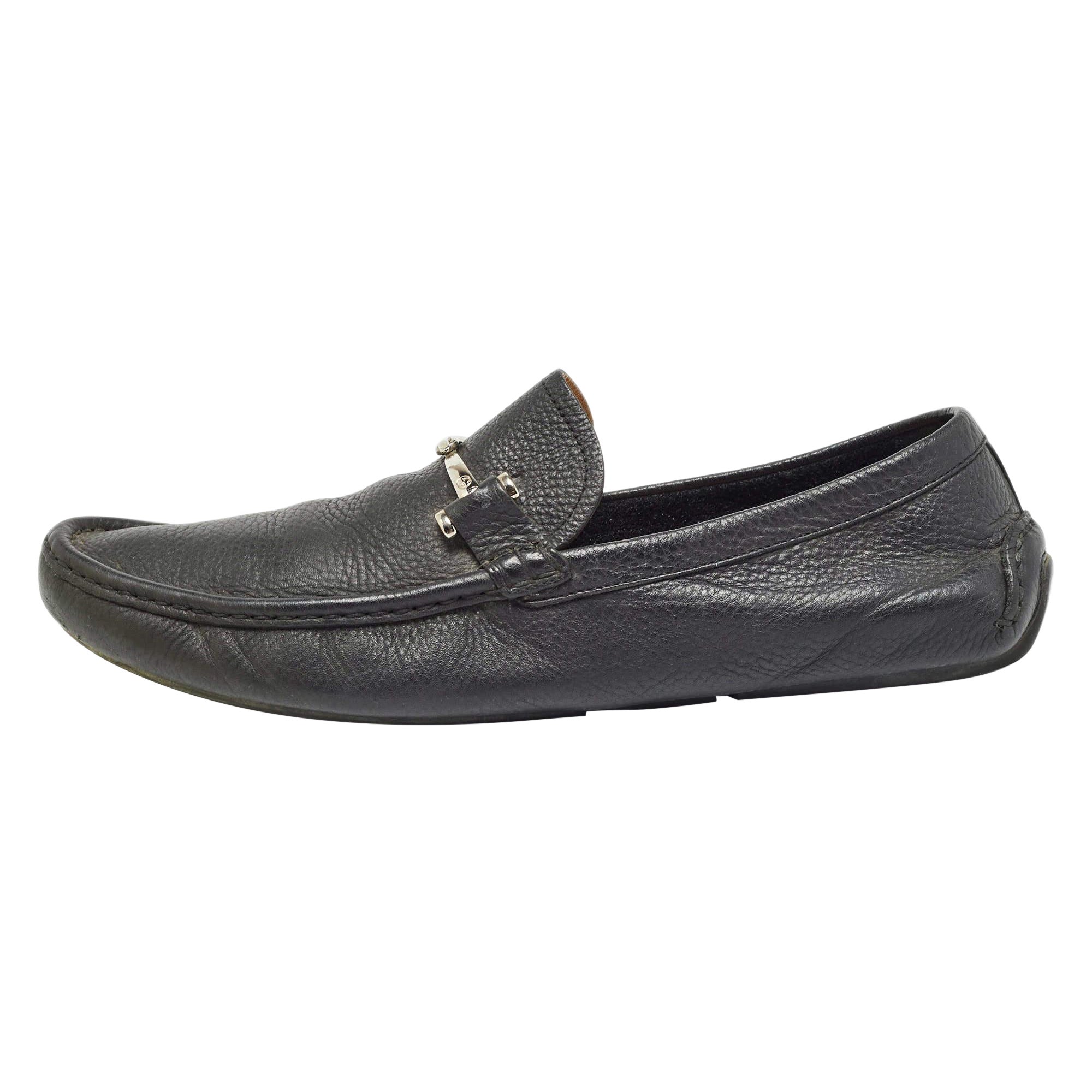 Mocassins en cuir noir de Gucci Taille 44