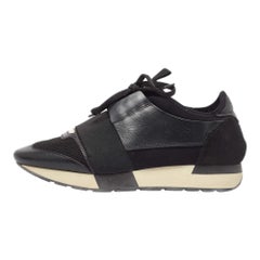 Balenciaga - Baskets Race Runner en cuir noir - Taille 38