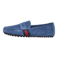 Penny Loafers en daim bleu de Gucci Taille 41.5