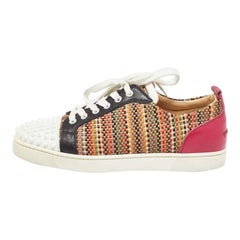 Christian Louboutin Leather Louis Junior Spikes Orlato Sneakers Size 42