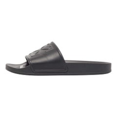 Off-White Flecha de goma negra Toboganes de piscina Talla 41