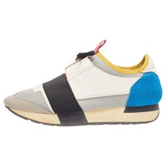 Balenciaga Zapatillas Race Runner Piel y Malla Multicolor Talla 38