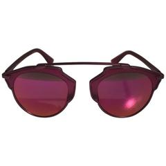 Dior So Real Split Sunglasses Burgundy