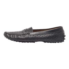 Tod's Mocassins Penny noirs découpés au laser, taille 37