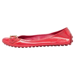 Louis Vuitton Ballerine in vernice rosa taglia 35.5