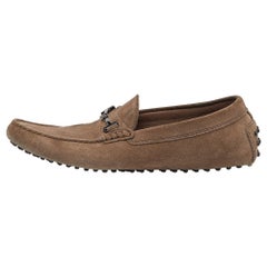 Mocasines Tod's de ante marrón con detalle de hebilla Talla 42.5