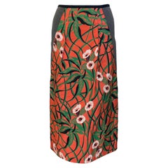 Grey Marni skirt with floral motif