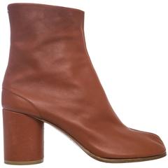 Maison Martin Margiela Leather Tabi Ankle Boots