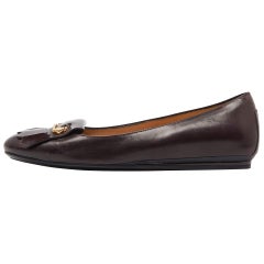Tod's Ballerines à franges bordeaux taille 38,5