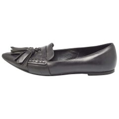 Bailarinas con borla en punta de piel negra Burberry Talla 40