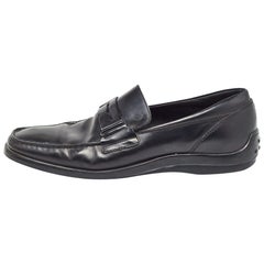 Tod's Penny Slip On Loafers en cuir noir Taille 43