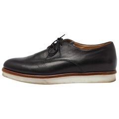 Tod's - Chaussures à plateforme en cuir noir - Taille 38