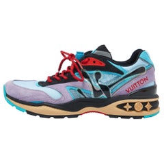 Louis Vuitton Multicolor Mesh and Suede LV Trail Sneakers Size 41