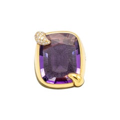Pomellato Ritratto, bague en or rose et améthyste, années 10