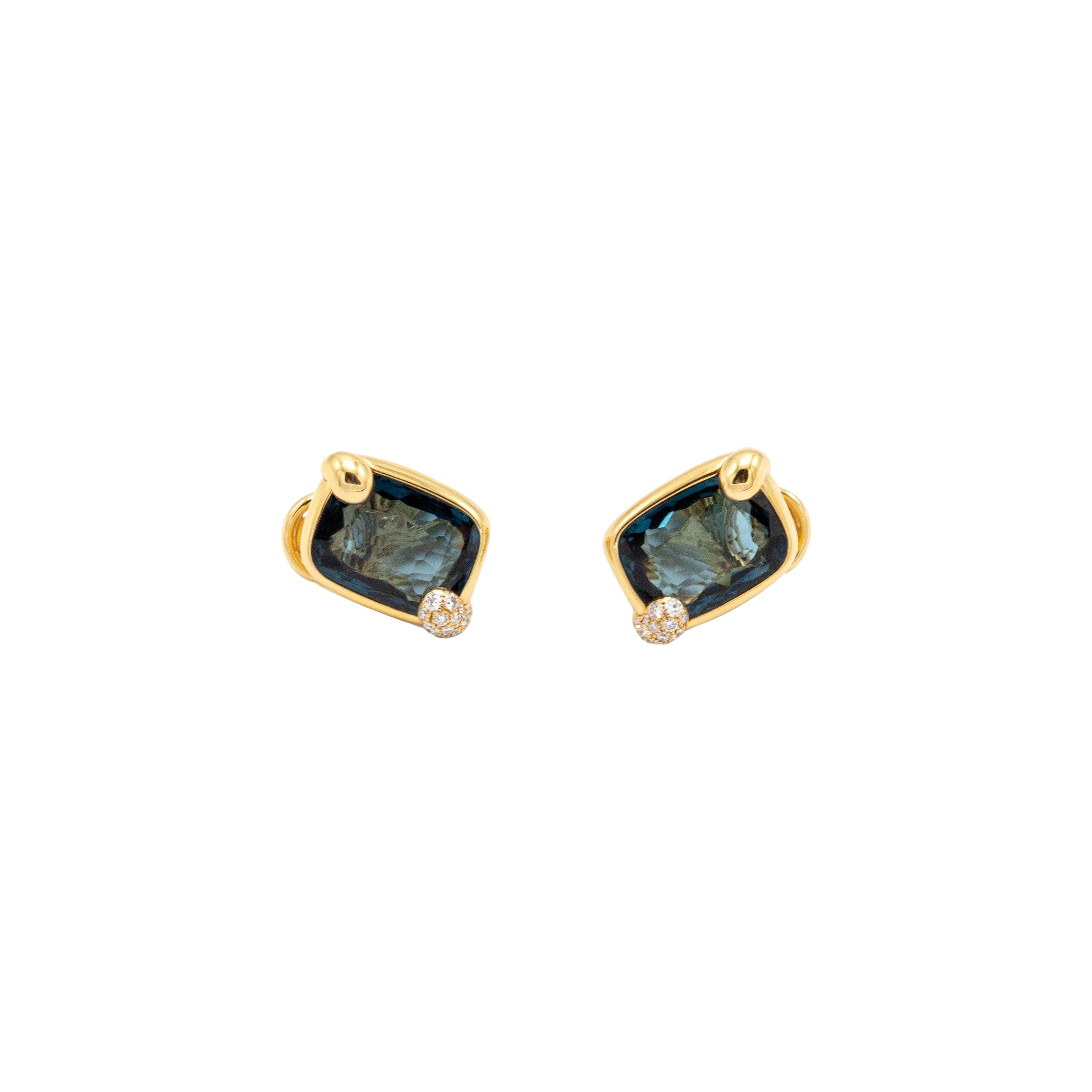 Pomellato Ritratto Topaz Earrings - '10s