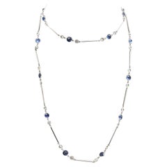 Salvati Collier de saphirs et diamants, années 10