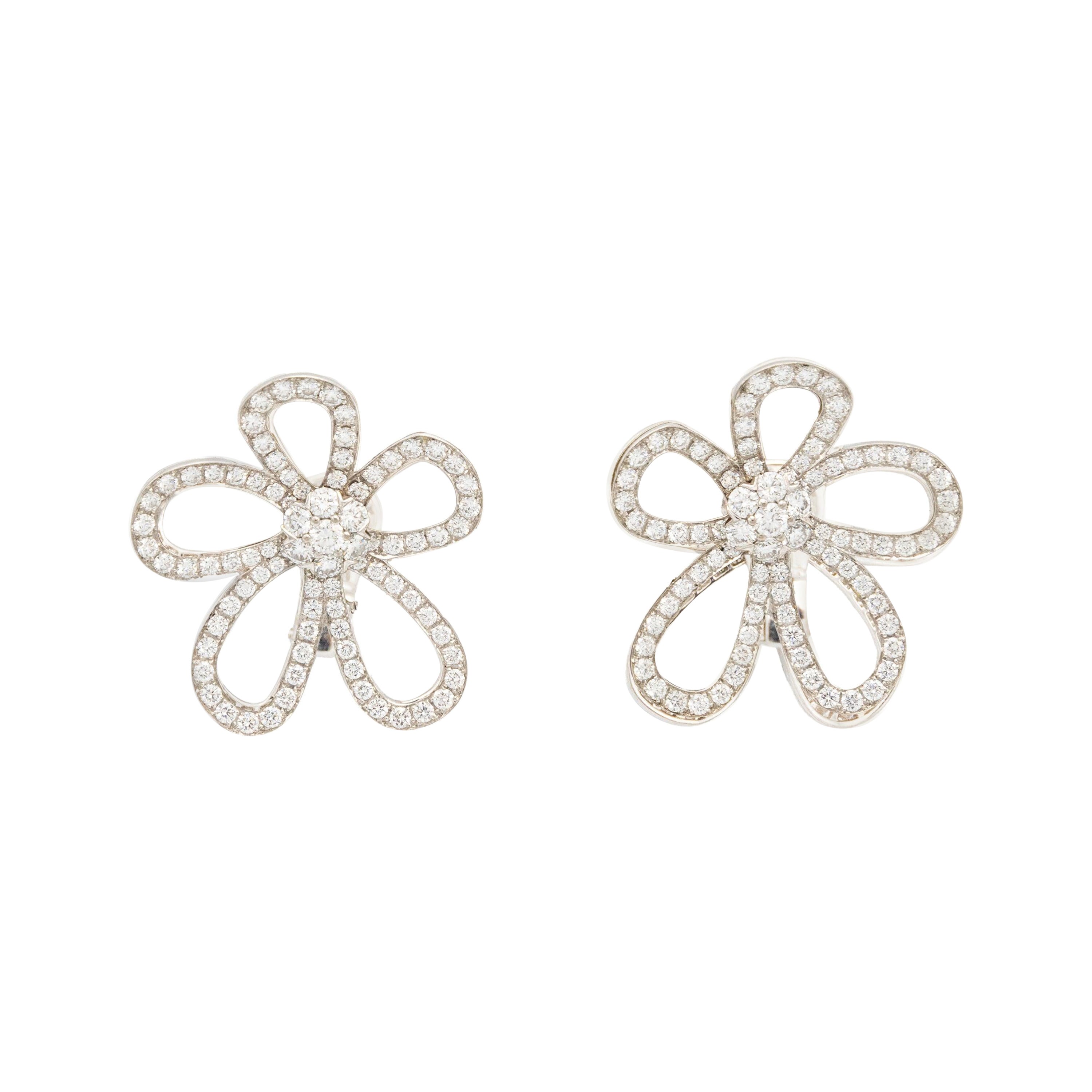 Van Cleef & Arpels Flowerlace Earrings - '90s