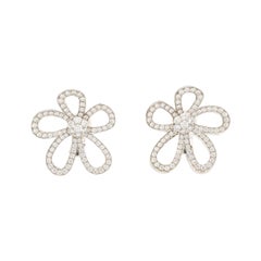Van Cleef & Arpels Boucles d'oreilles collier de fleurs - années 90