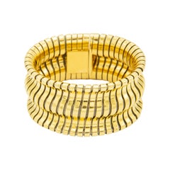 Carlo Weingrill 18k Gold Tubogas Bracelet - '90s
