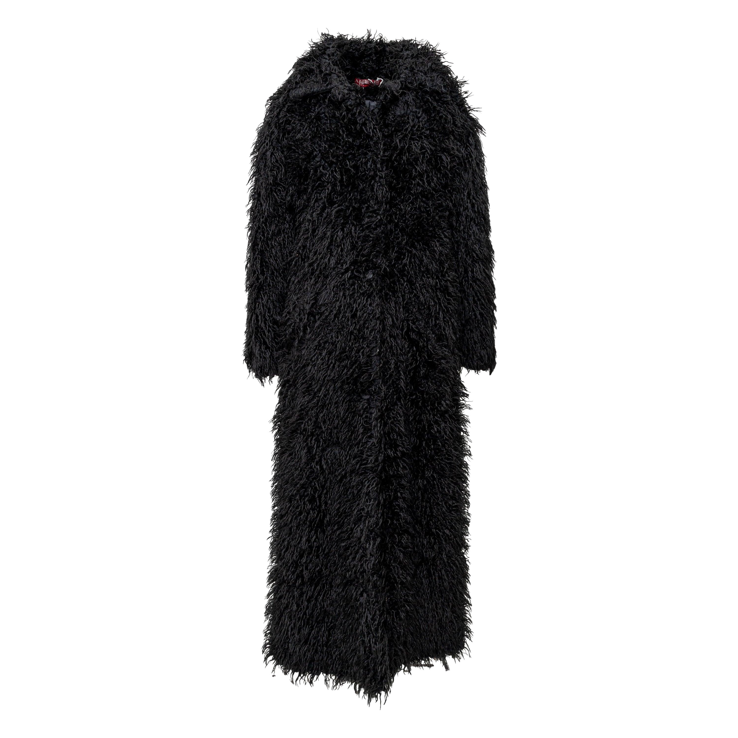 Cappotto lungo con frange Appletree London - anni '00 in vendita