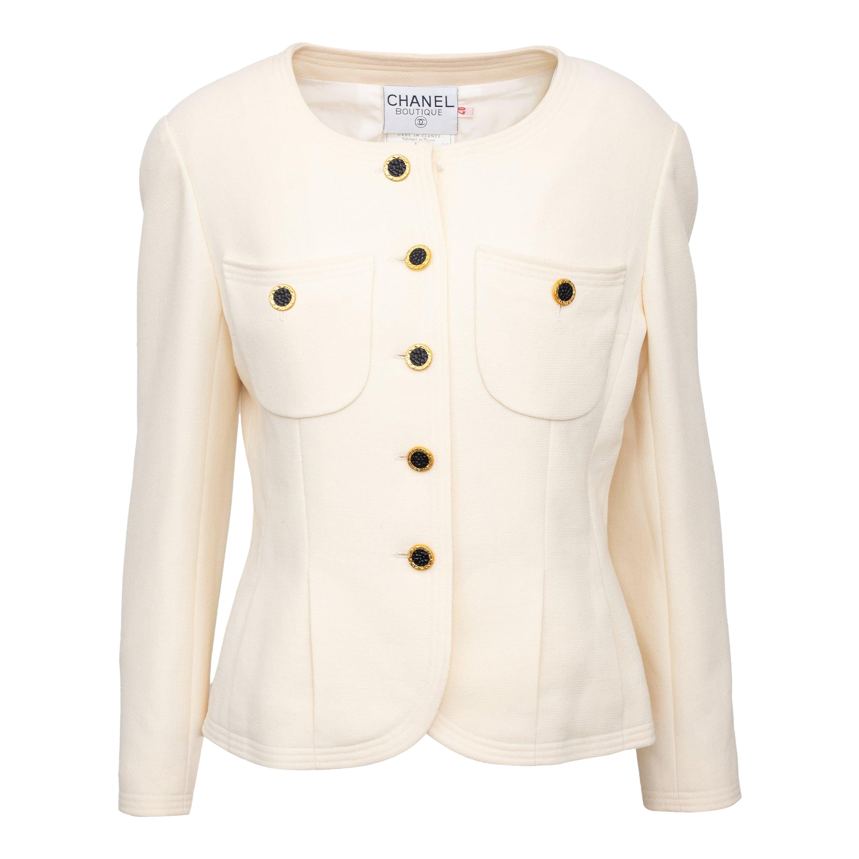 Chanel Boutique Jacke aus Wollmischung - '90er Jahre im Angebot