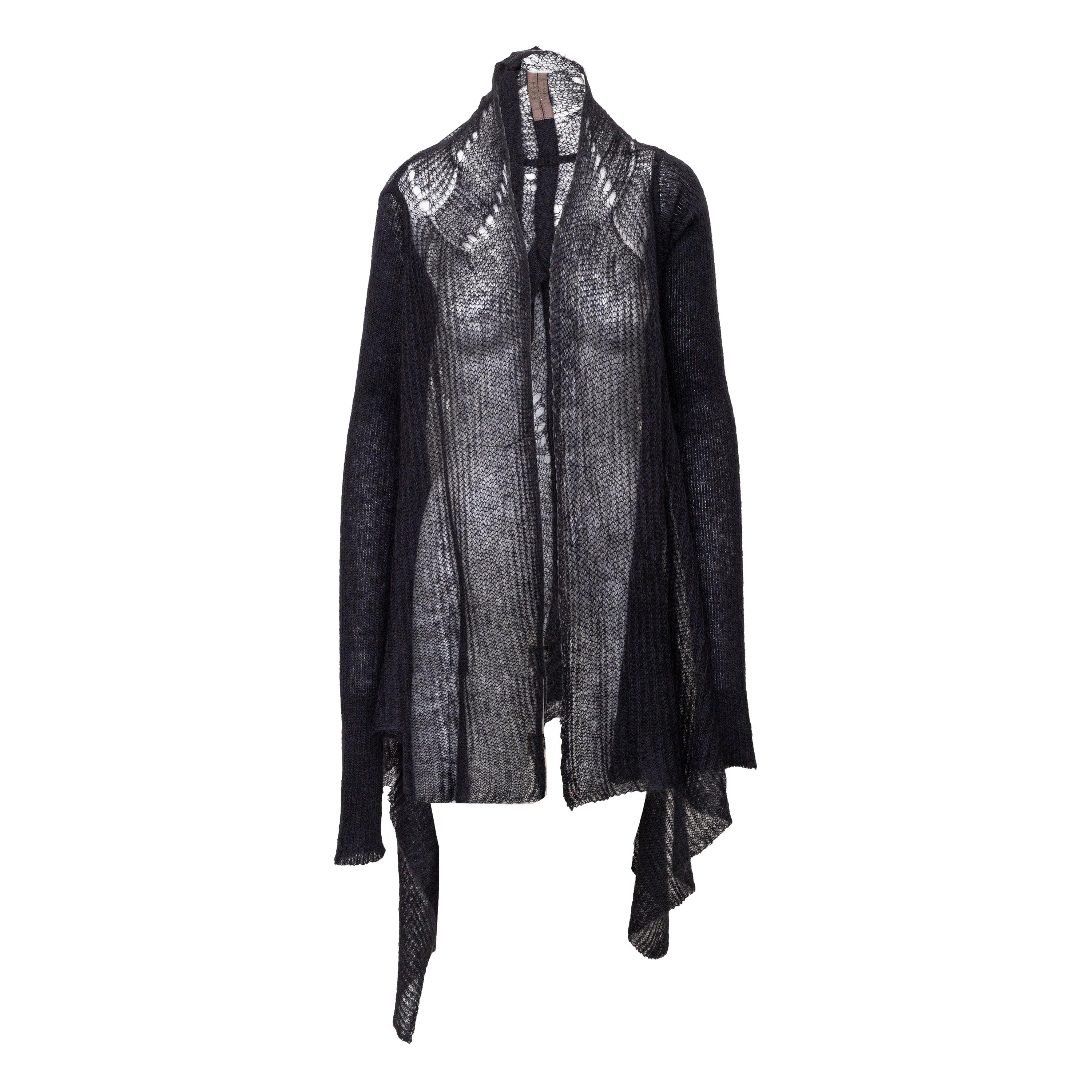 Pull ouvert de Rick Owens - '00s en vente