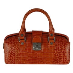 I.A.P.A. Sac à main vintage en croco - années 00