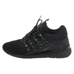 Louis Vuitton Black Mesh and Nylon Fastlane Low Top Sneakers Size 43