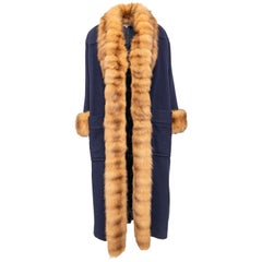 Vintage Mario Borsato Wool Coat with Fur - '90s