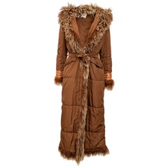 Vintage Scervino Nylon Coat with Fur - '90s