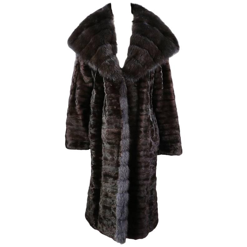 J. Mendel Chocolate Brown Fur Coat, Modern