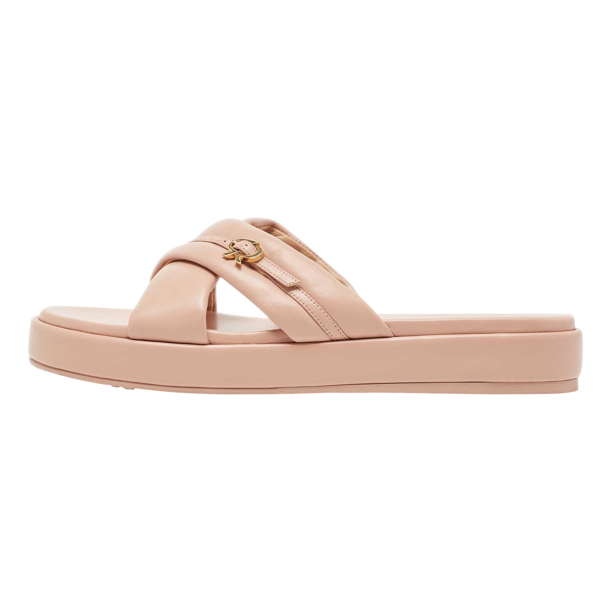 Gianvito Rossi Pink Leather Alima Sandals Size 40 For Sale