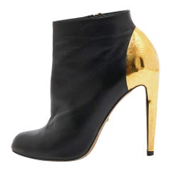 Sergio Rossi Botines de piel negra Talla 40