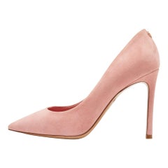 Louis Vuitton Pink Suede Pointed Toe Pumps Size 38.5