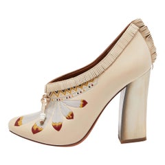 Tory Burch Botines de piel beige Talla 37.5