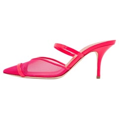 Malone Souliers - Mules in rete e vernice rosa neon Clio Taglia 39
