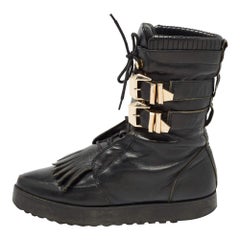 Alexander Wang - Bottines en cuir noir - Taille 37