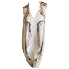 Alexander McQueen Silk Sleeveless "Smoke" Dress Spring 2009