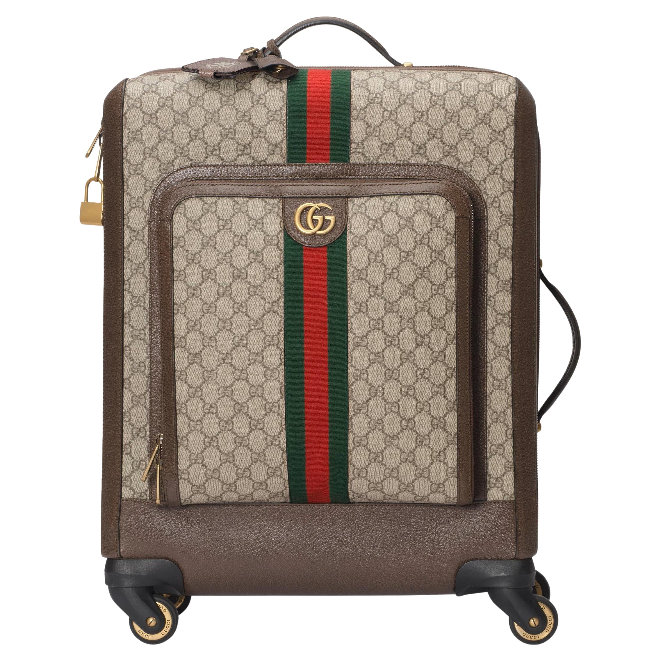 $3550 New Gucci Savoy medium cabin plus trolley Suitcase