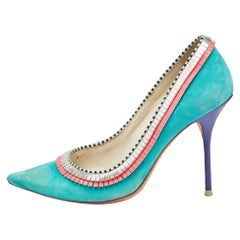 Sophia Webster Bombas con punta de ante y piel multicolor talla 37