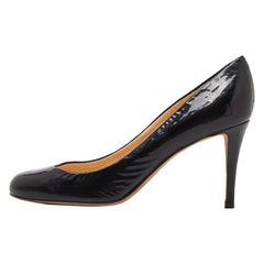 Giuseppe Zanotti - Pompe a punta tonda in vernice nera Taglia 39
