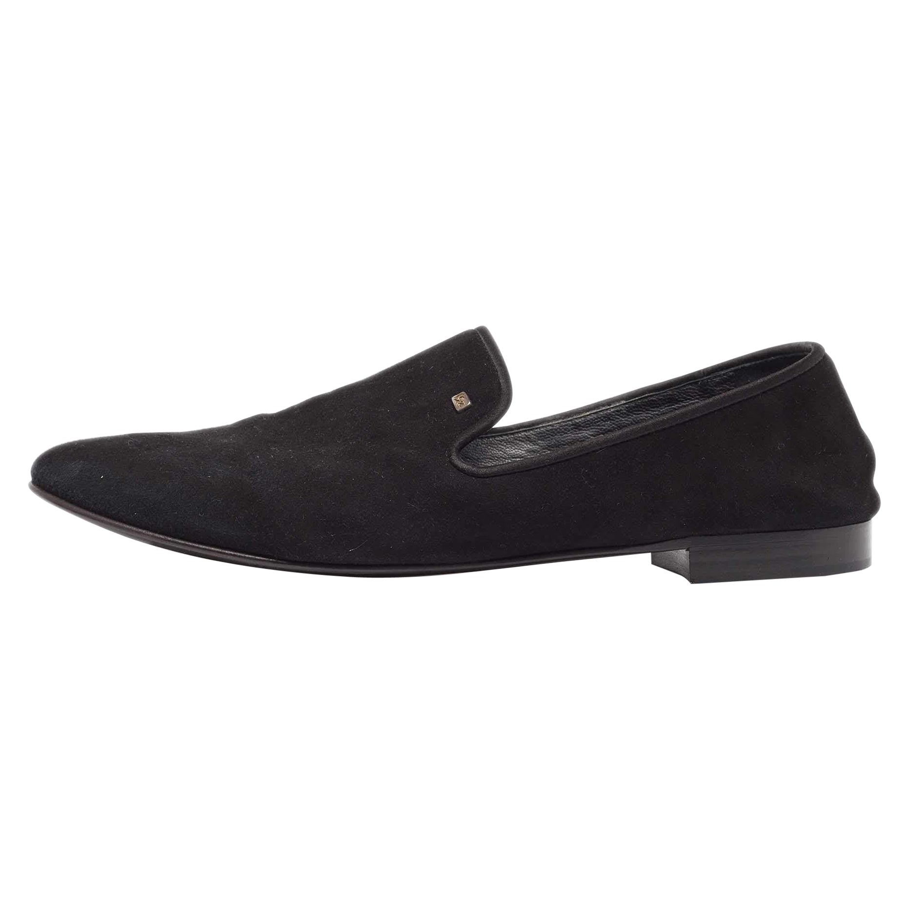 Giuseppe Zanotti Chaussons fumants en daim noir Taille 44