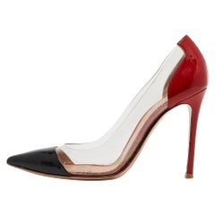 Gianvito Rossi Multicolor PVC and Patent Plexi Pumps Size 39.5