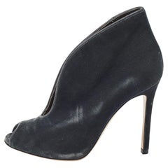 Gianvito Rossi - Bottines à clous en velours noir - Taille 36