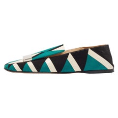 Sergio Rossi Mules planos de ante multicolor Talla 36