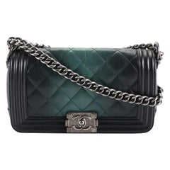 Stunning CHANEL Quilted Leather Medium Chain Boy Bag Purse