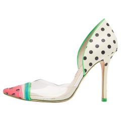 Sophia Webster Bombas de PVC multicolor y charol Jessica Sandía Talla 37